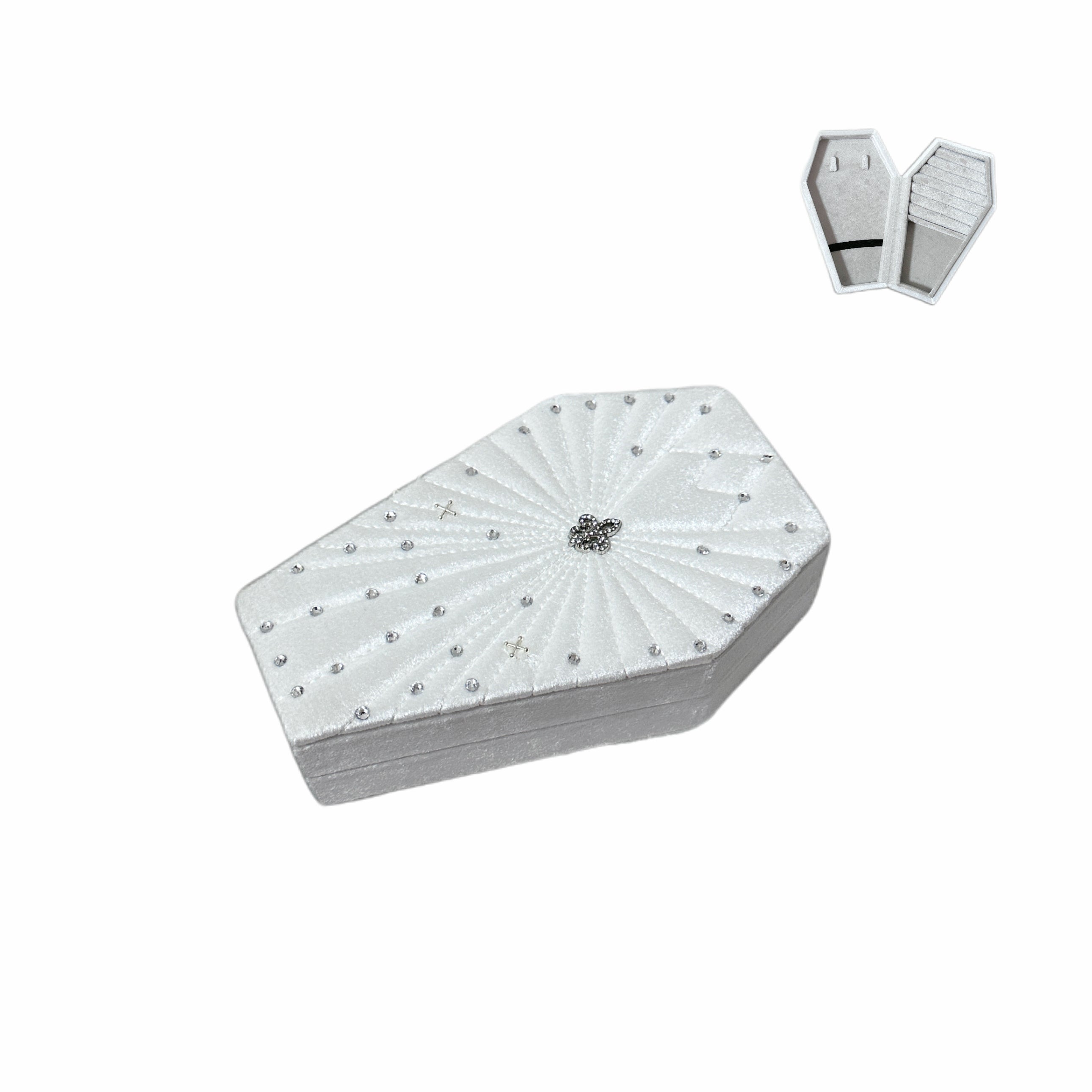 White Iris Jewelry Organizer