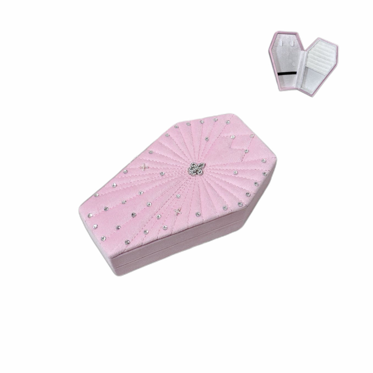 Pink Iris Jewelry Organizer