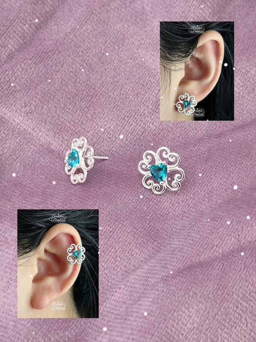 Berrivien Vine Silver Stud Earrings